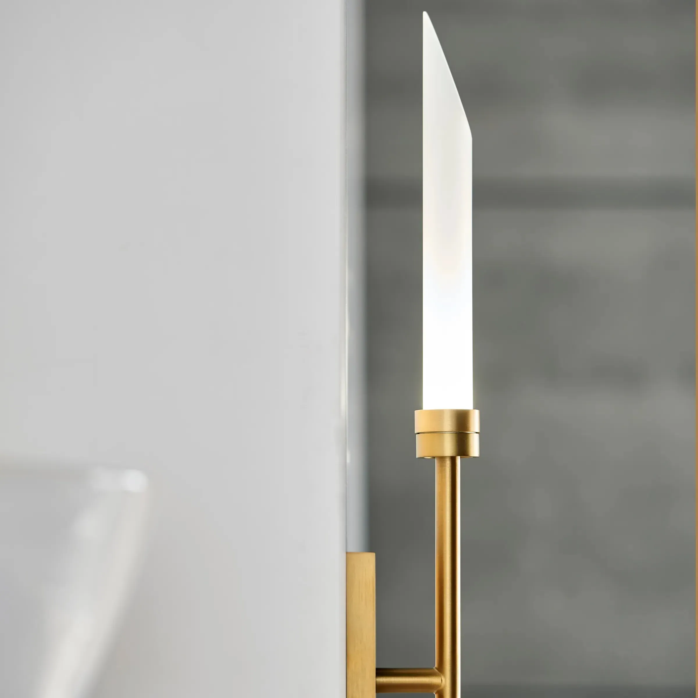 Spur LED Wall Sconce - Aged Brass, Steel