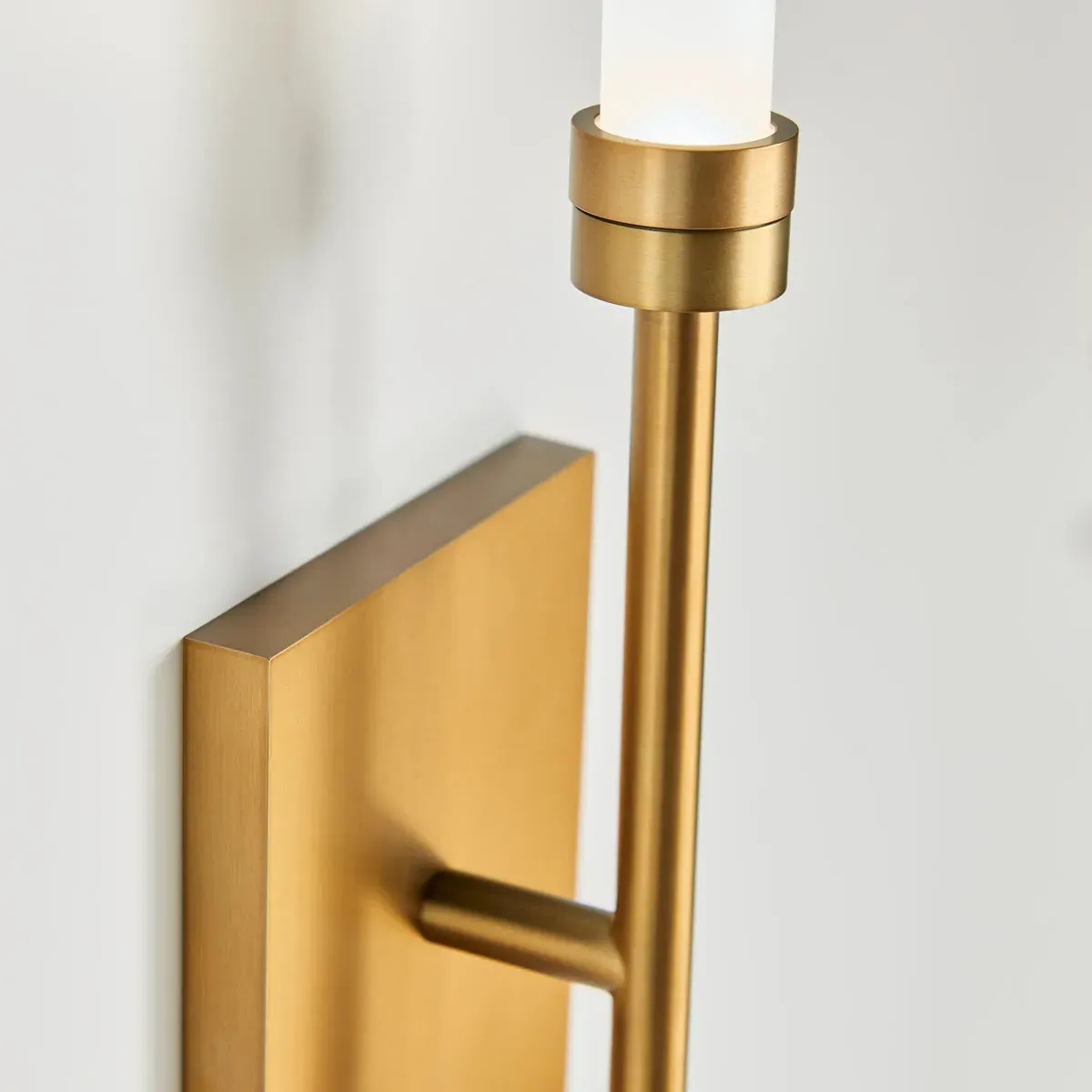 Spur LED Wall Sconce - Aged Brass, Steel