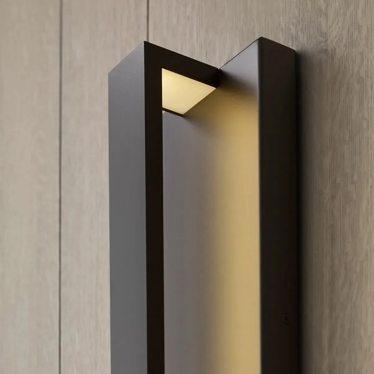 Windfall 24" LED Outdoor Sconce - Black, Aluminum