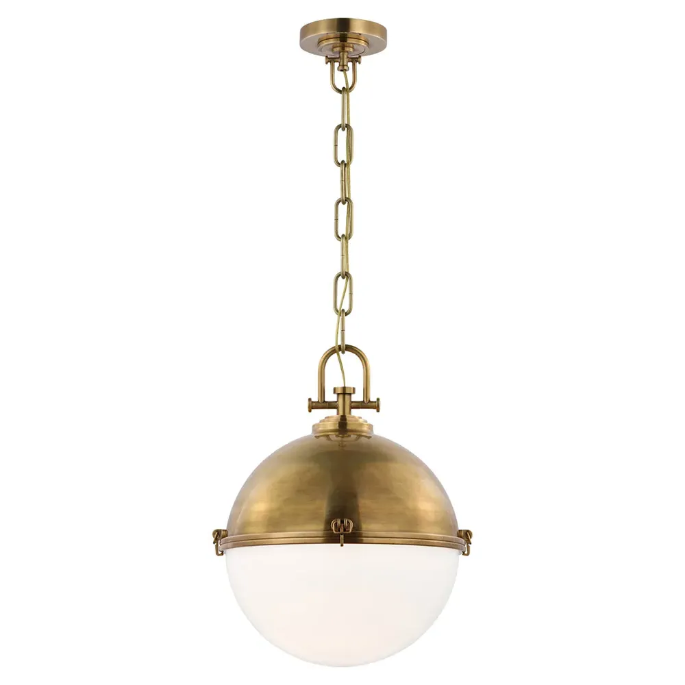 Adrian Extra Large Globe Pendant - Antique Burnished Brass