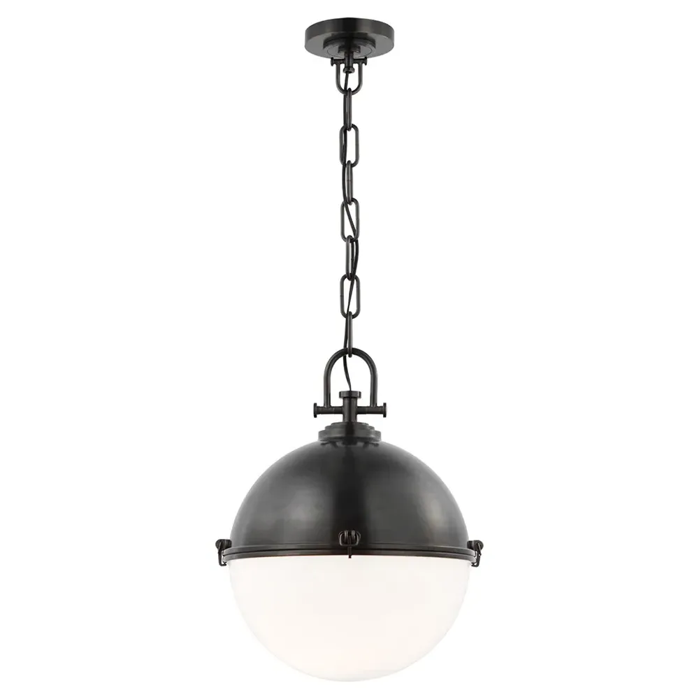 Adrian Extra Large Globe Pendant - Bronze, Metal