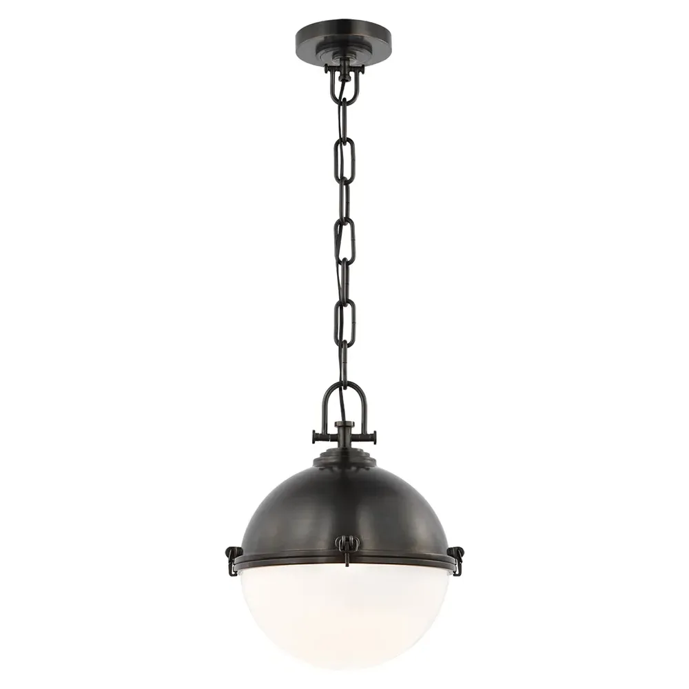 Adrian Large Globe Pendant - Bronze, Metal