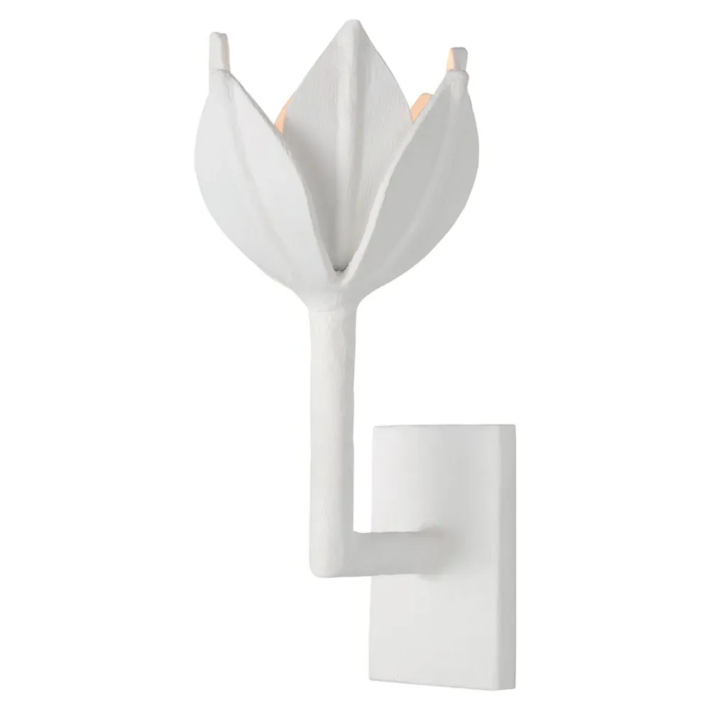 Alberto Regency Small Wall Sconce - Plaster White image