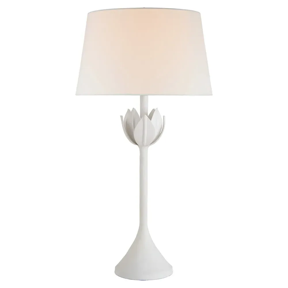 Alberto Regency Table Lamp - Plaster White, Linen