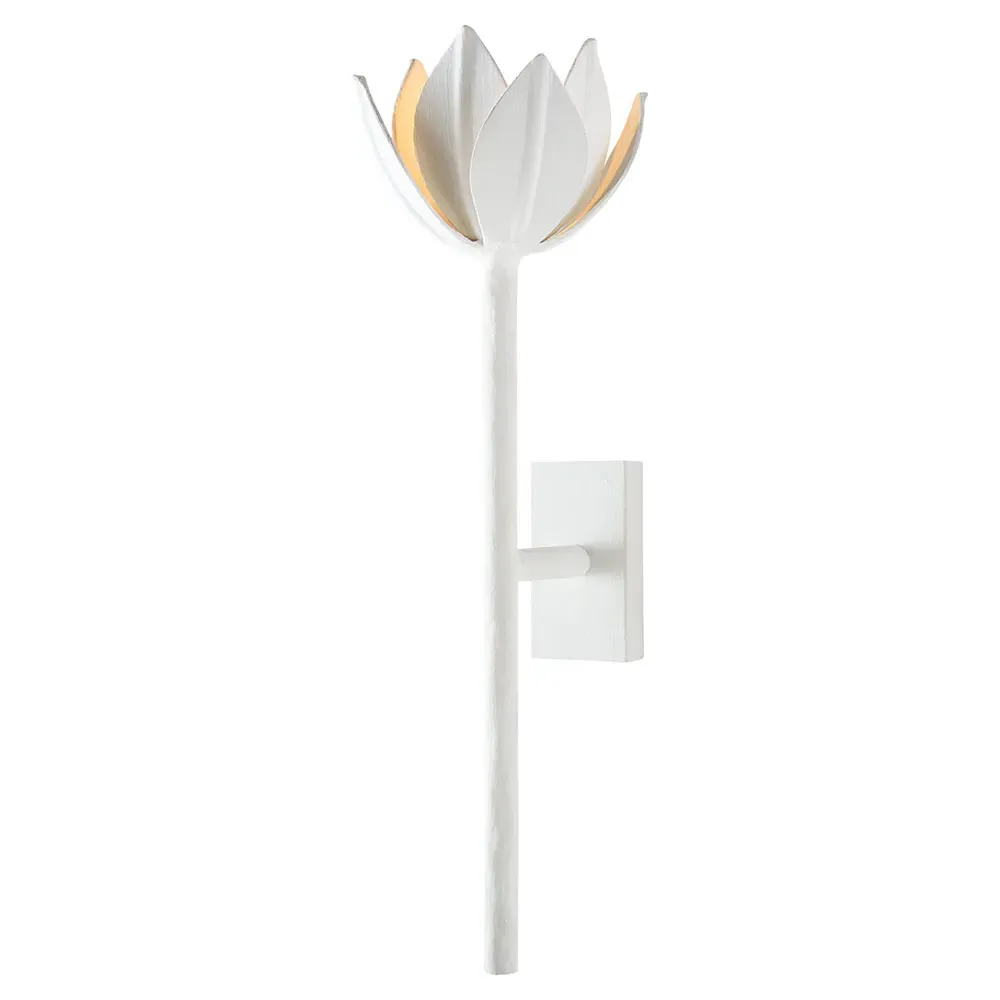 Alberto Regency Wall Sconce Medium - Plaster White