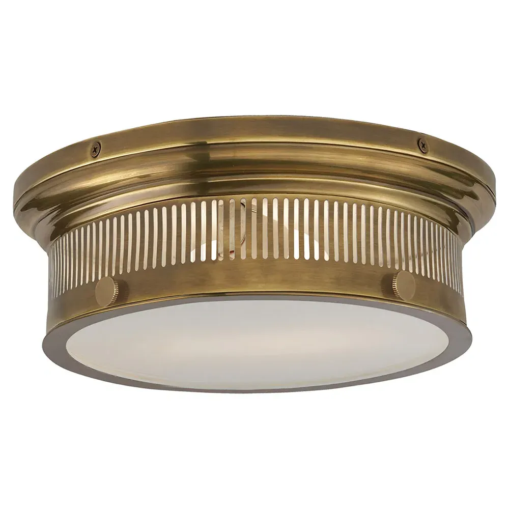 Alderly Small Flush Mount - Antique Brass, Metal image