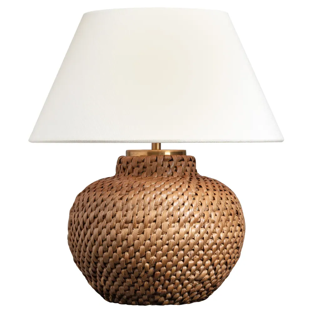 Avedon Cordless Table Lamp - Natural, Rattan image
