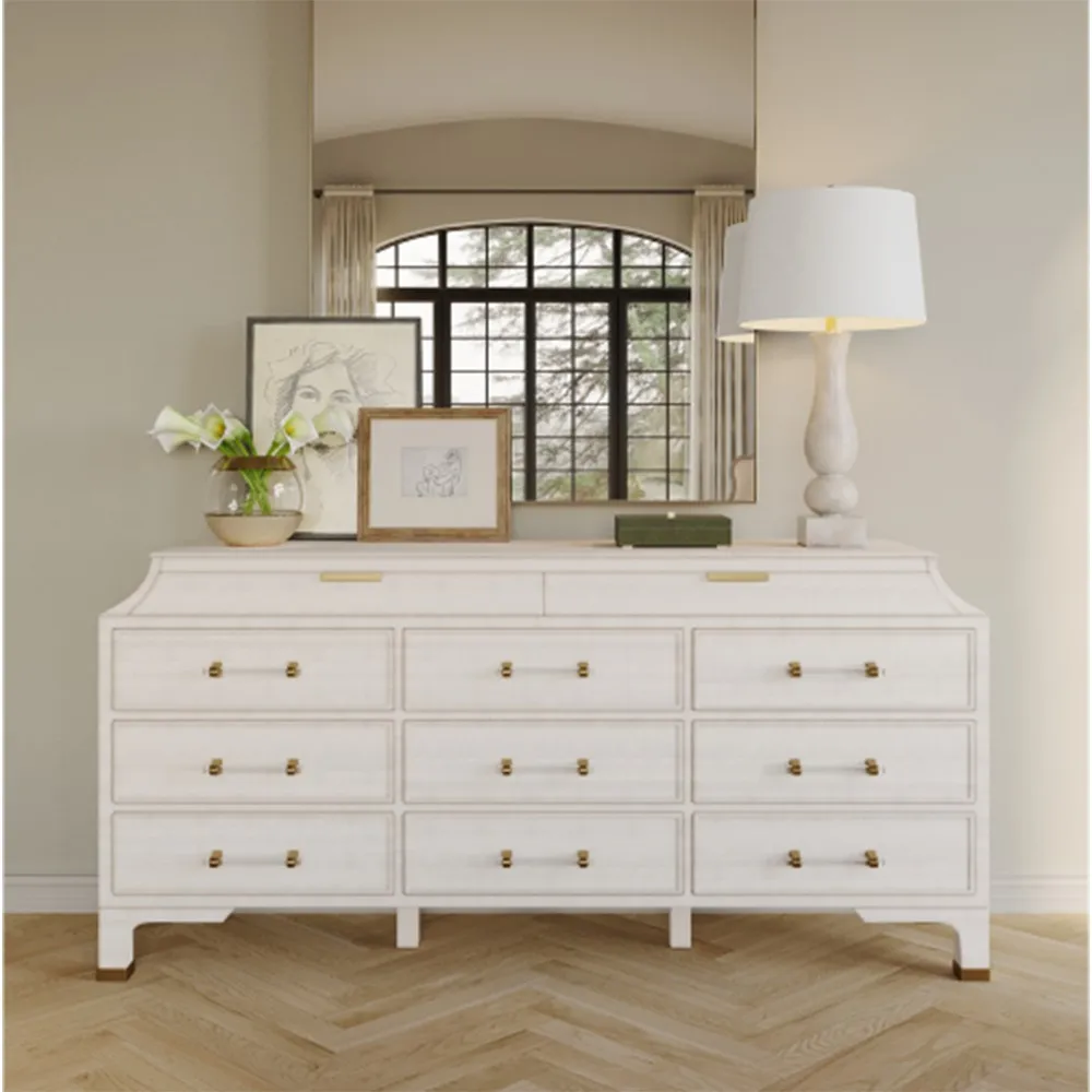 Balustrade Table Lamp with Linen Shade - White, Alabaster