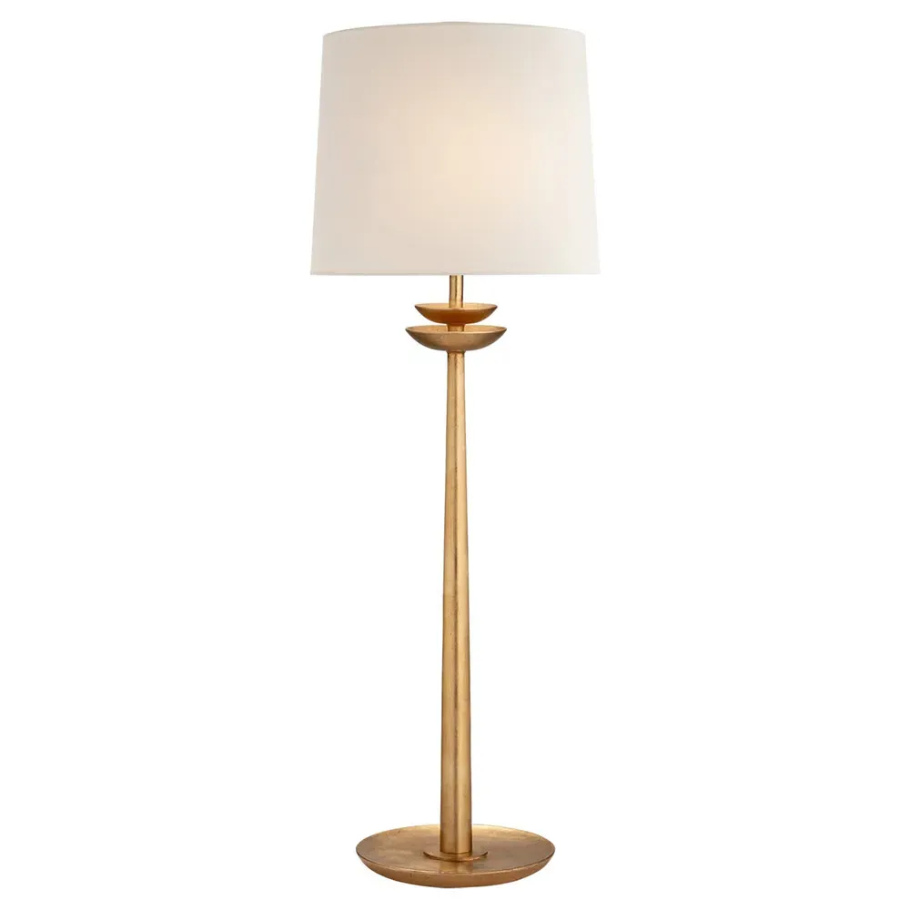 Beaumont Buffet Table Lamp with Linen Shade - Gild