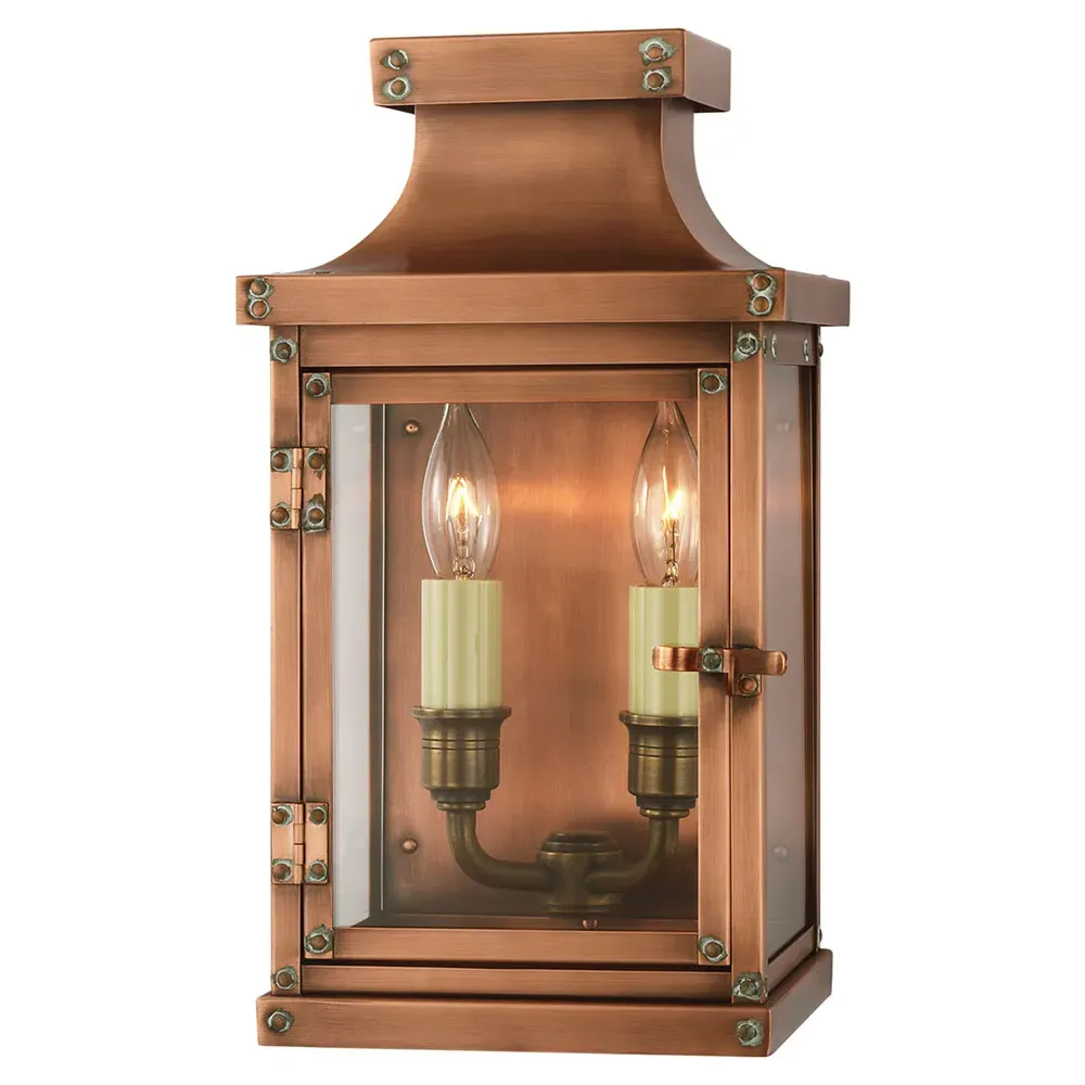 Bedford Small Wall Lantern - Natural Copper, Metal image