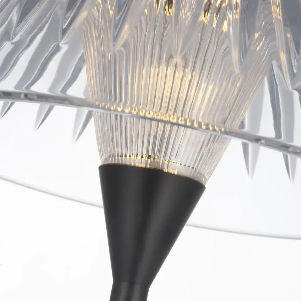 Blaze Crystal Shade Rechargeable Table Lamp - Bronze, Brass