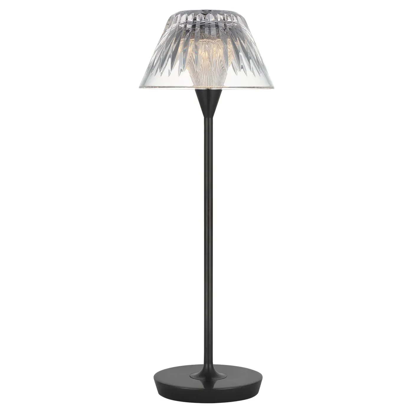 Blaze Crystal Shade Rechargeable Table Lamp - Bronze, Brass