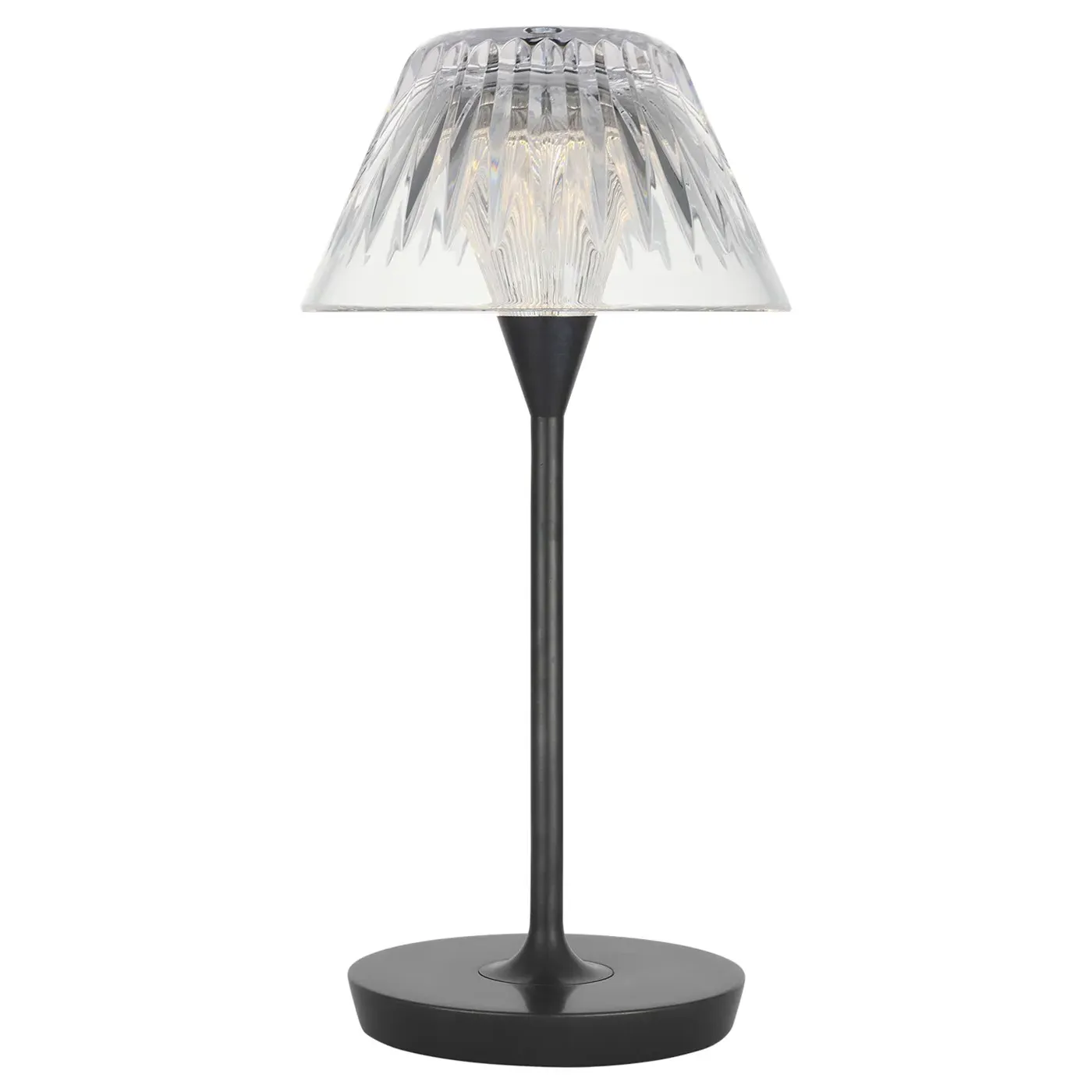 Blaze Crystal Shade Rechargeable Table Lamp - Bronze, Brass image