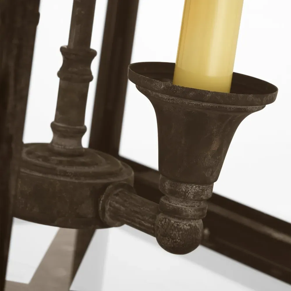 Brantley Metal Lantern - Verdigris