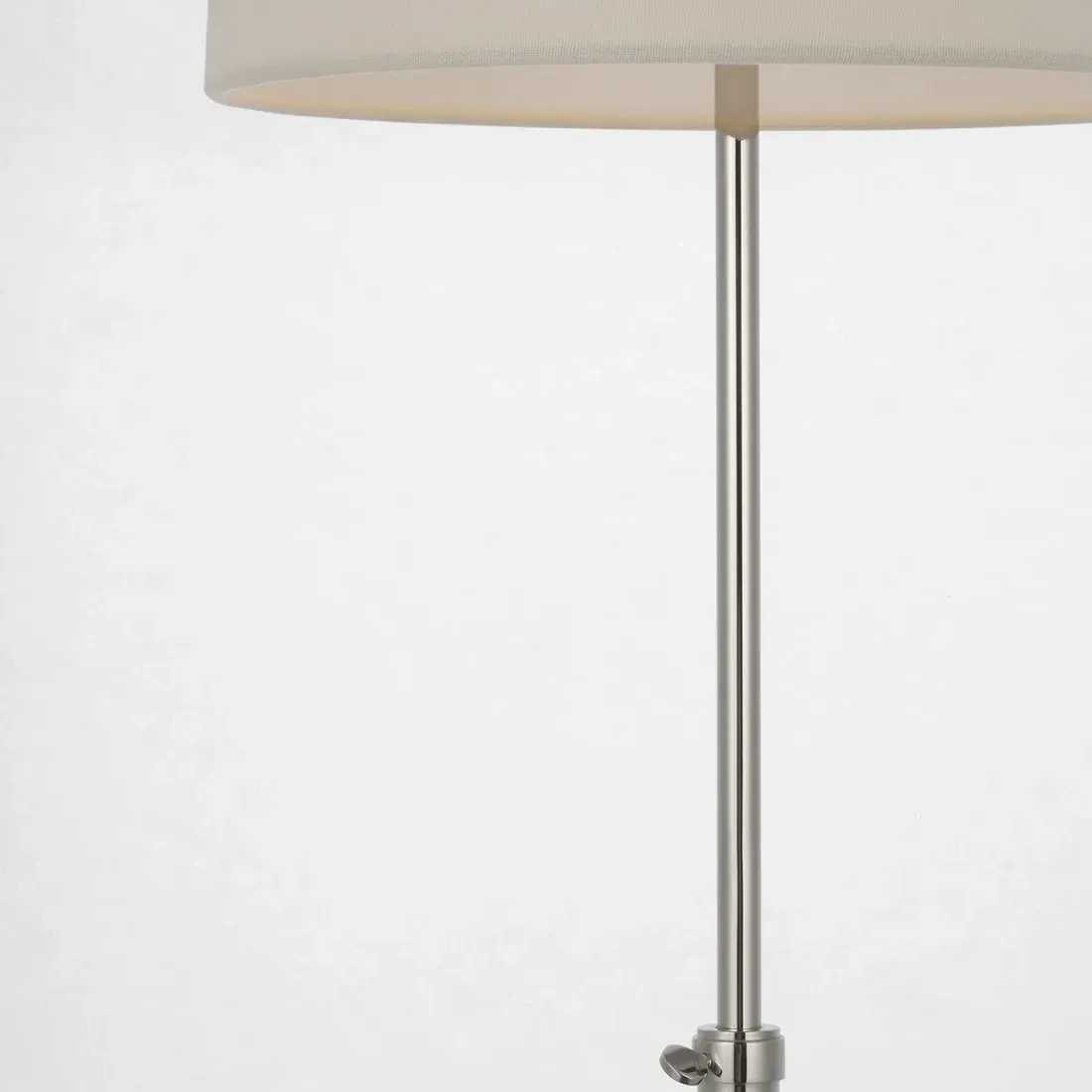 Bryant Adjustable Cordless Floor Lamp - Polished Nickel, Brass