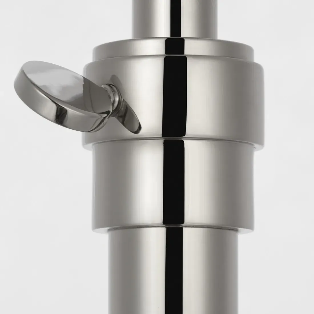 Bryant Adjustable Cordless Floor Lamp - Polished Nickel, Brass