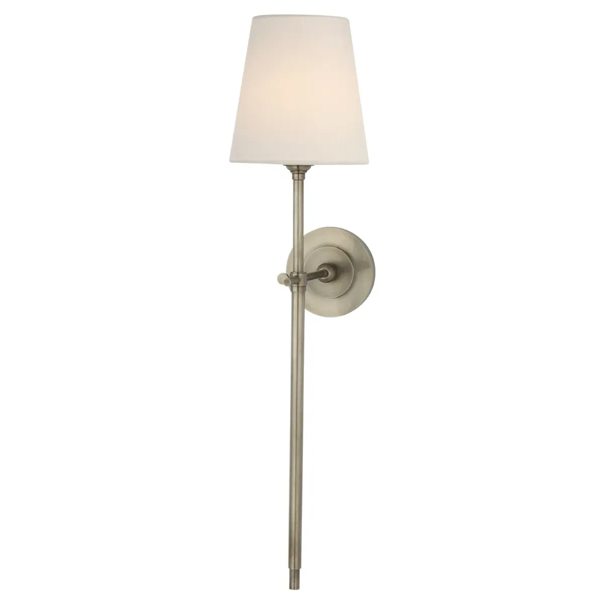 Bryant Cordless Tail Sconce - Antique Nickel, Brass