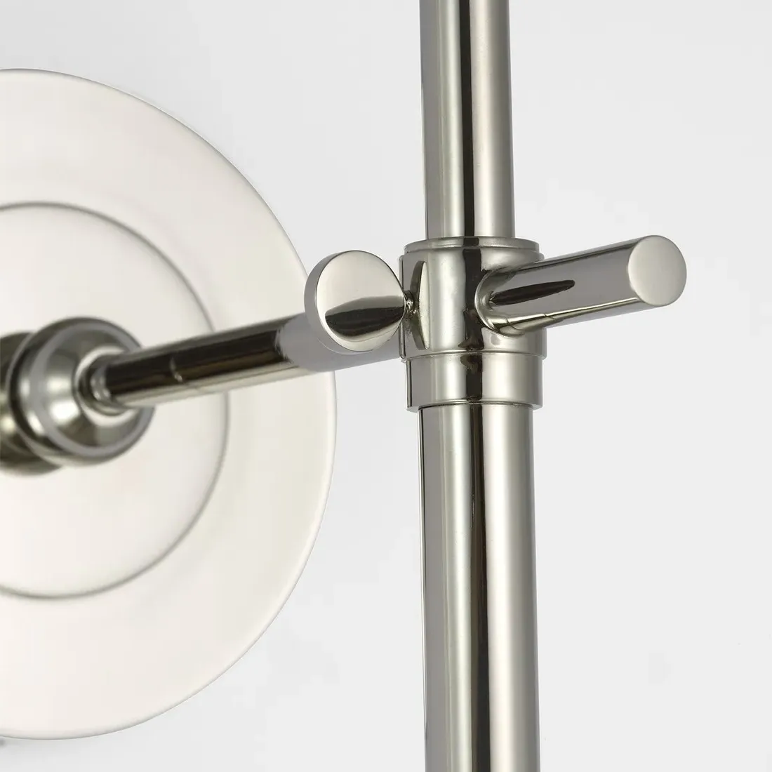 Bryant Cordless Tail Sconce - Polished Nickel, Brass