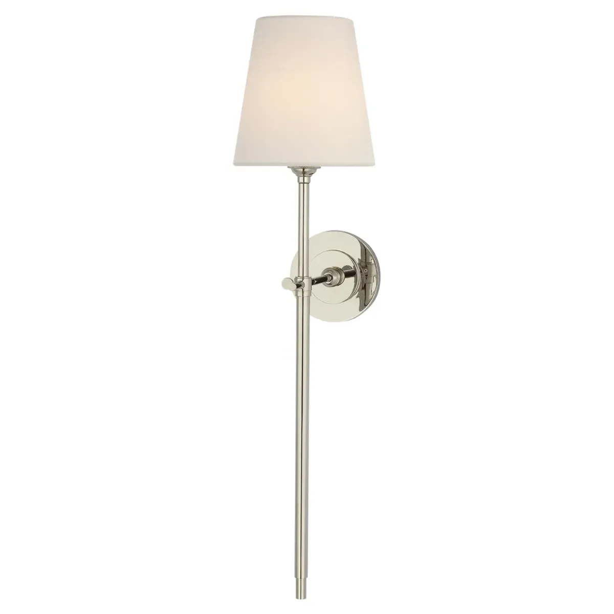 Bryant Cordless Tail Sconce - Polished Nickel, Brass