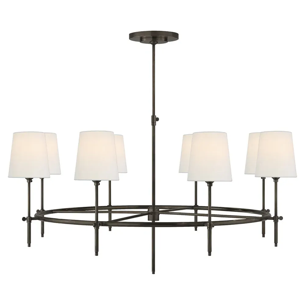 Bryant Ring Chandelier - Bronze, Metal
