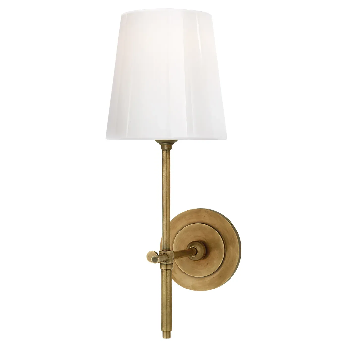 Bryant Wallchiere Sconce - Antique Brass, Glass image
