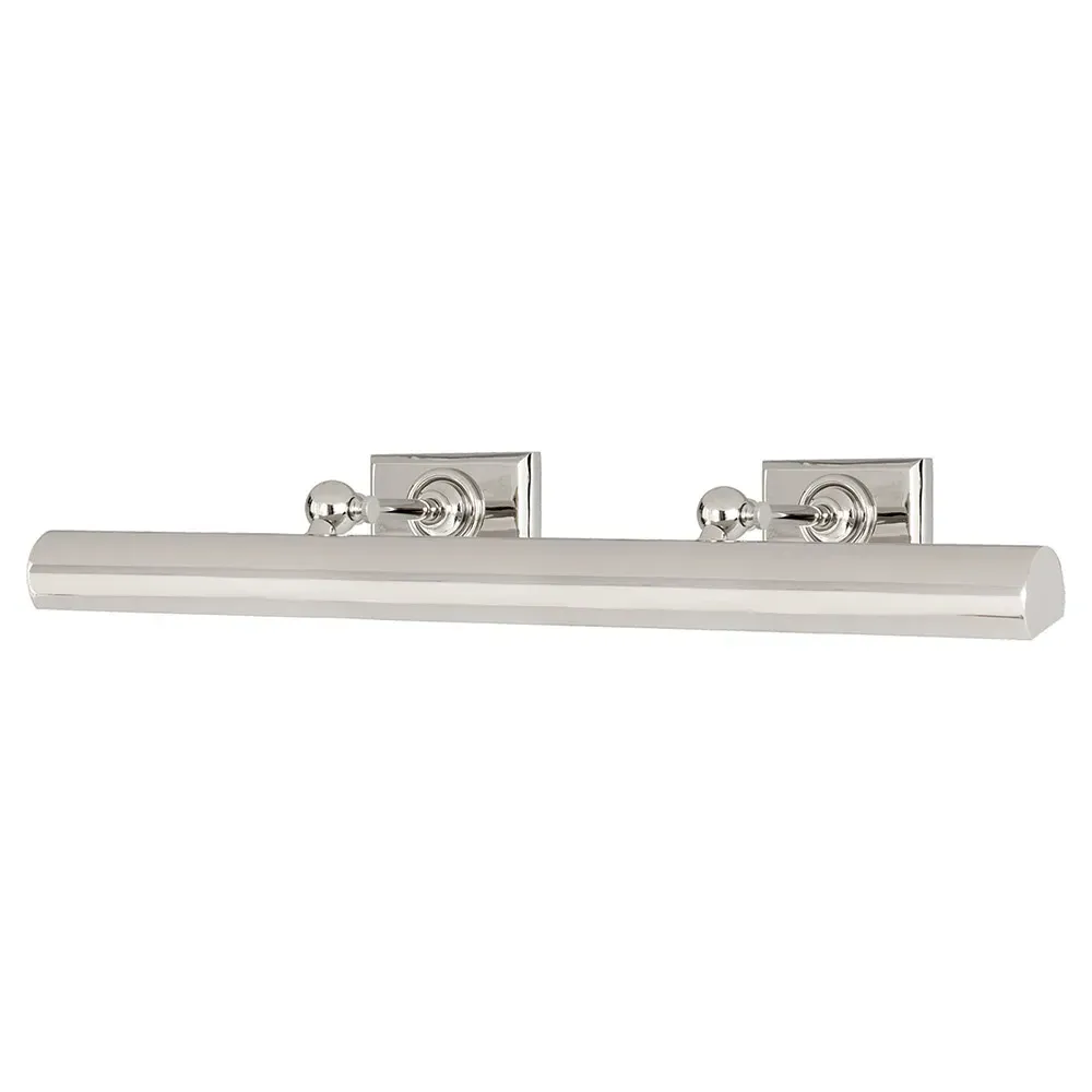 Cabinet Maker's 24" Picture Light Sconce - Polished Nickel, Metal