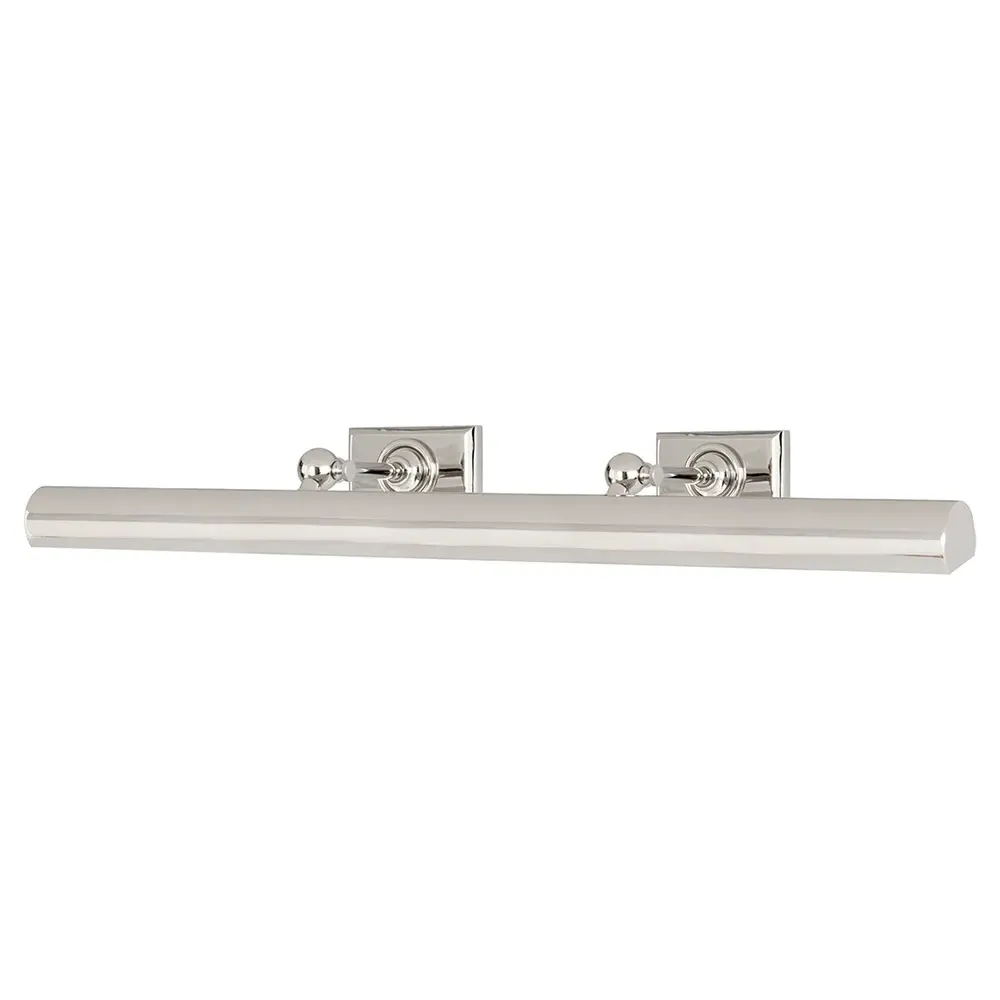 Cabinet Maker's 30" Picture Light Sconce - Polished Nickel, Metal