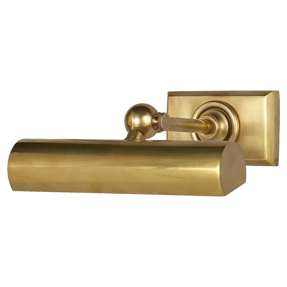 Cabinet Maker's 8" Picture Light Sconce - Antique Brass, Metal image