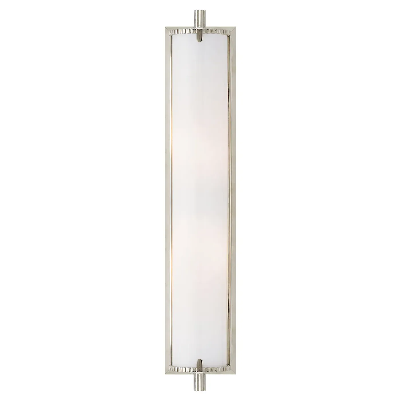 Calliope Tall Bath Sconce - Polished Nickel, Metal