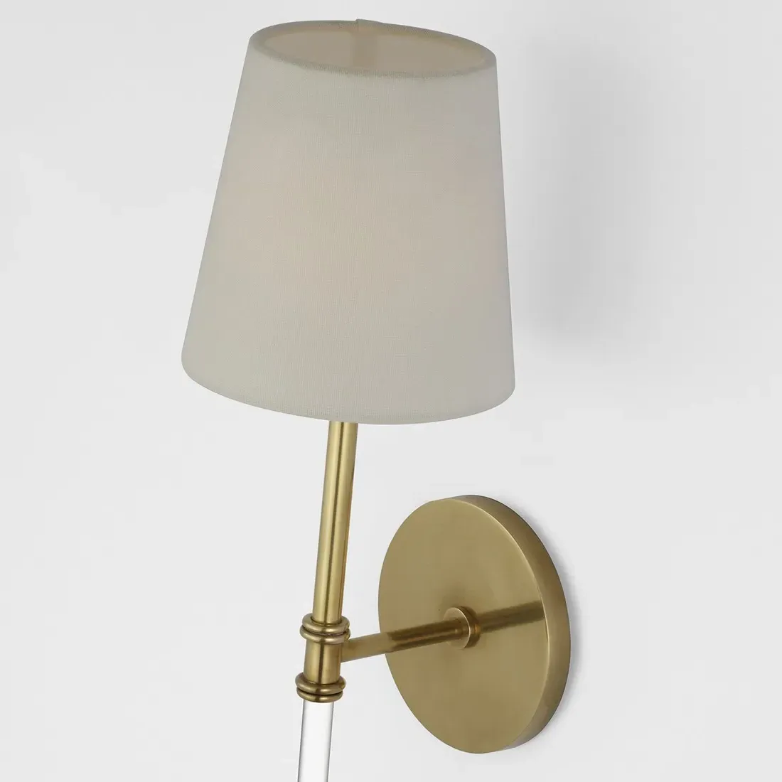 Camille Cordless Wall Sconce - Antique Brass, Brass