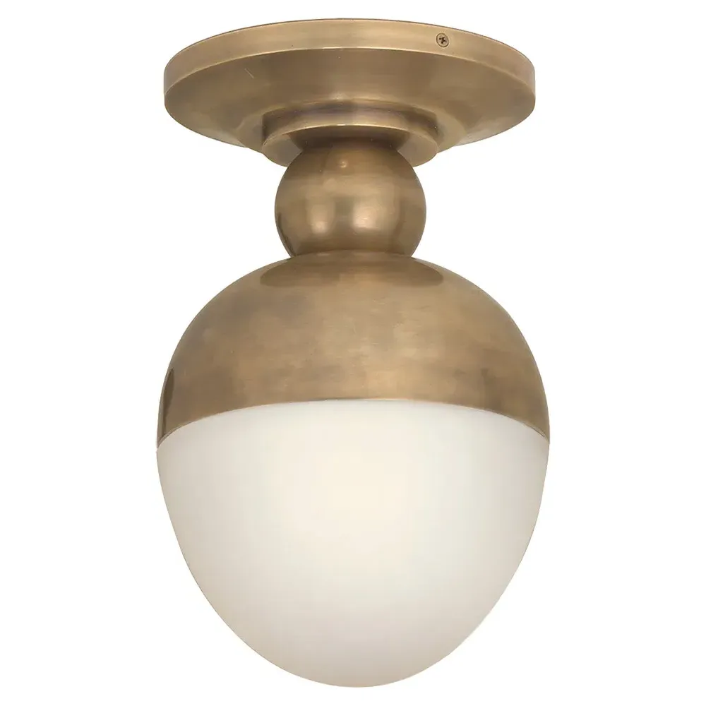 Clark Round Flush Mount - Antique Brass, Metal image