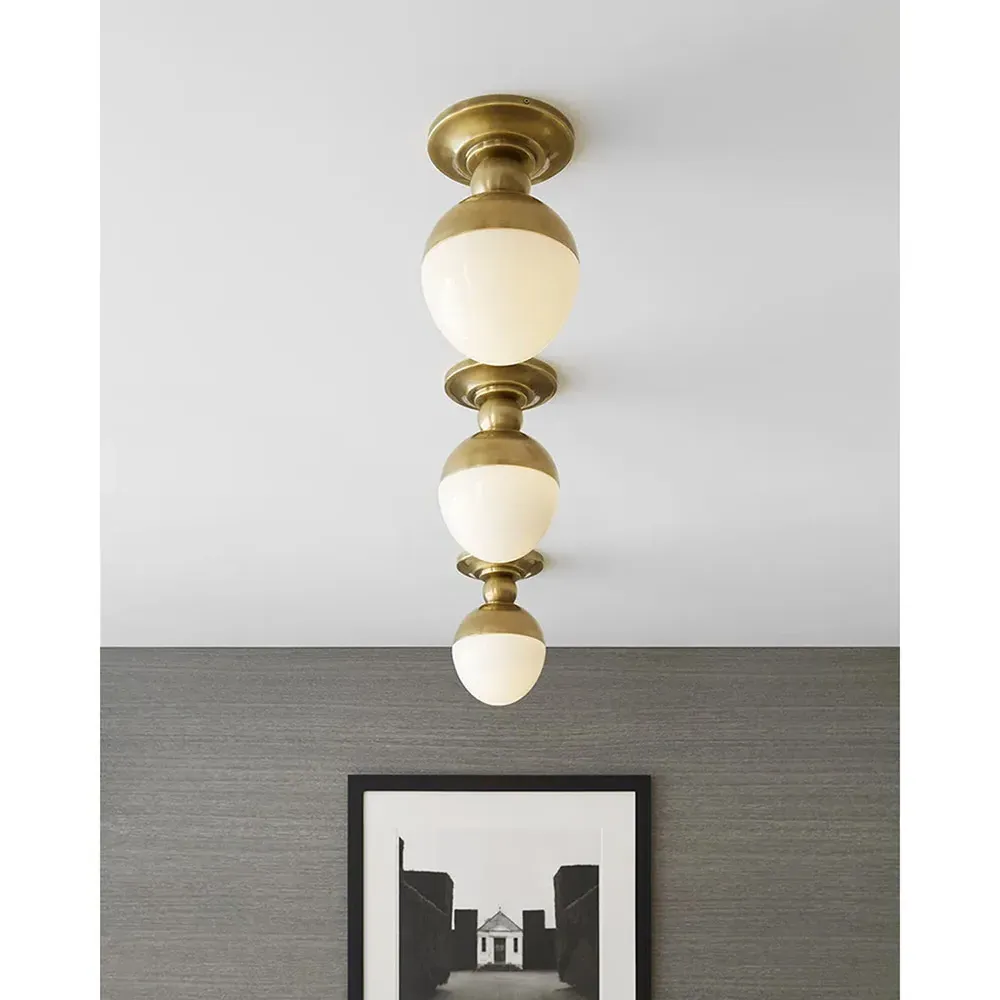 Clark Round Flush Mount - Antique Nickel, Metal