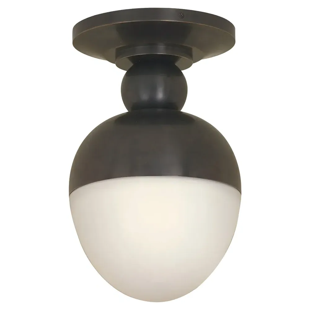 Clark Round Flush Mount - Bronze, Metal