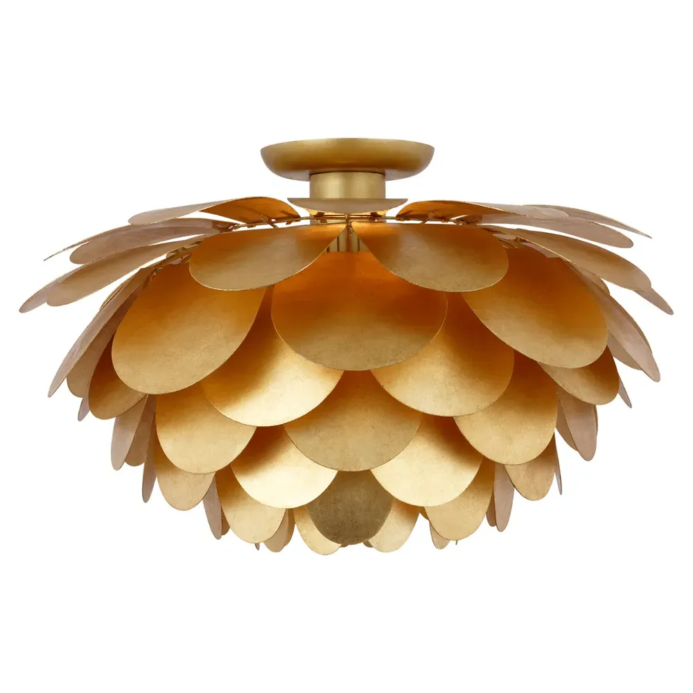 Cynara Large Flush Mount - Gild, Metal