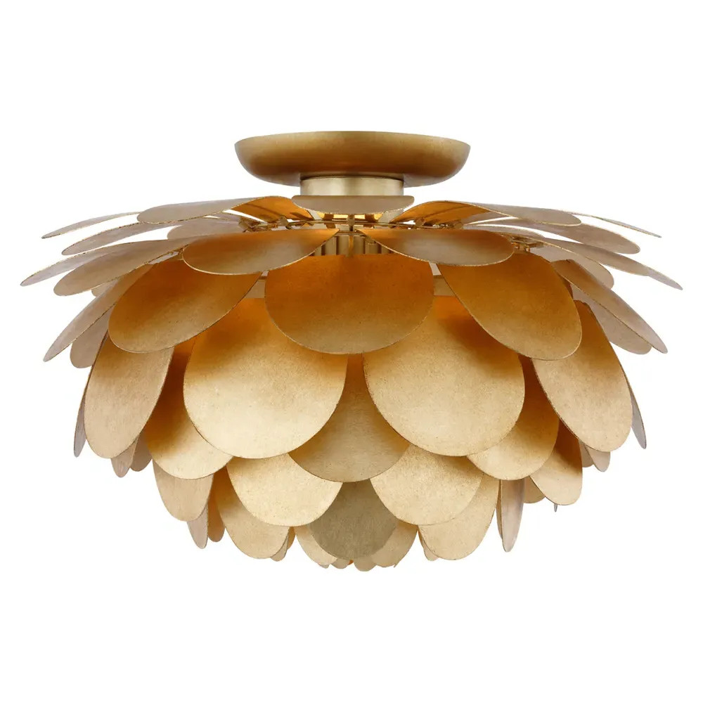 Cynara Small Flush Mount - Gild, Metal