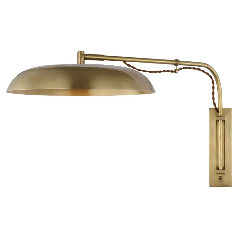 Cyrus Articulating Wall Light - Antique Brass