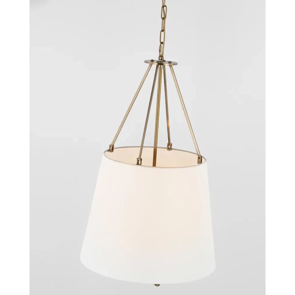 Dalston Hanging Shade Pendant - Antique Brass, Metal
