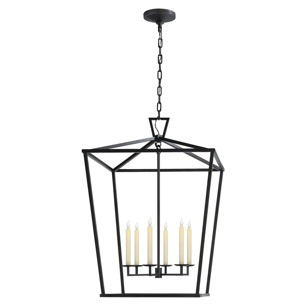 Darlana Extra Large Lantern Pendant - Aged Iron image