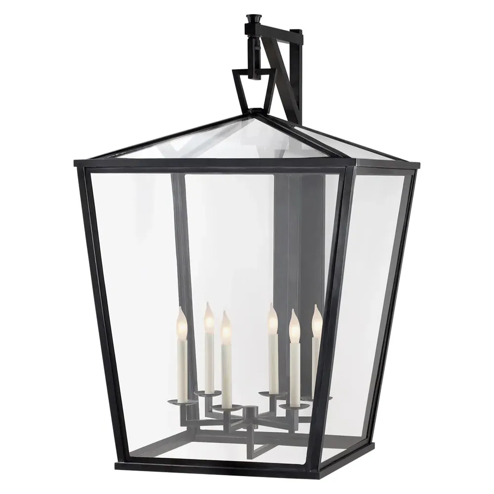 Darlana Grande Bracket Outdoor Sconce - Bronze, Metal