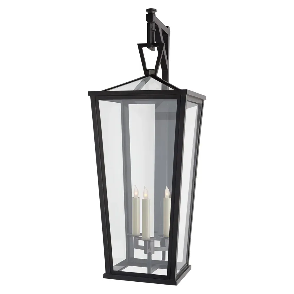 Darlana Grande Tall Bracket Outdoor Sconce - Bronze, Metal