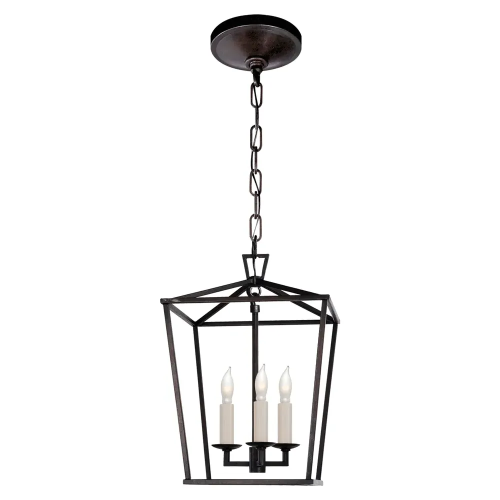 Darlana Mini Lantern Pendant - Aged Iron image