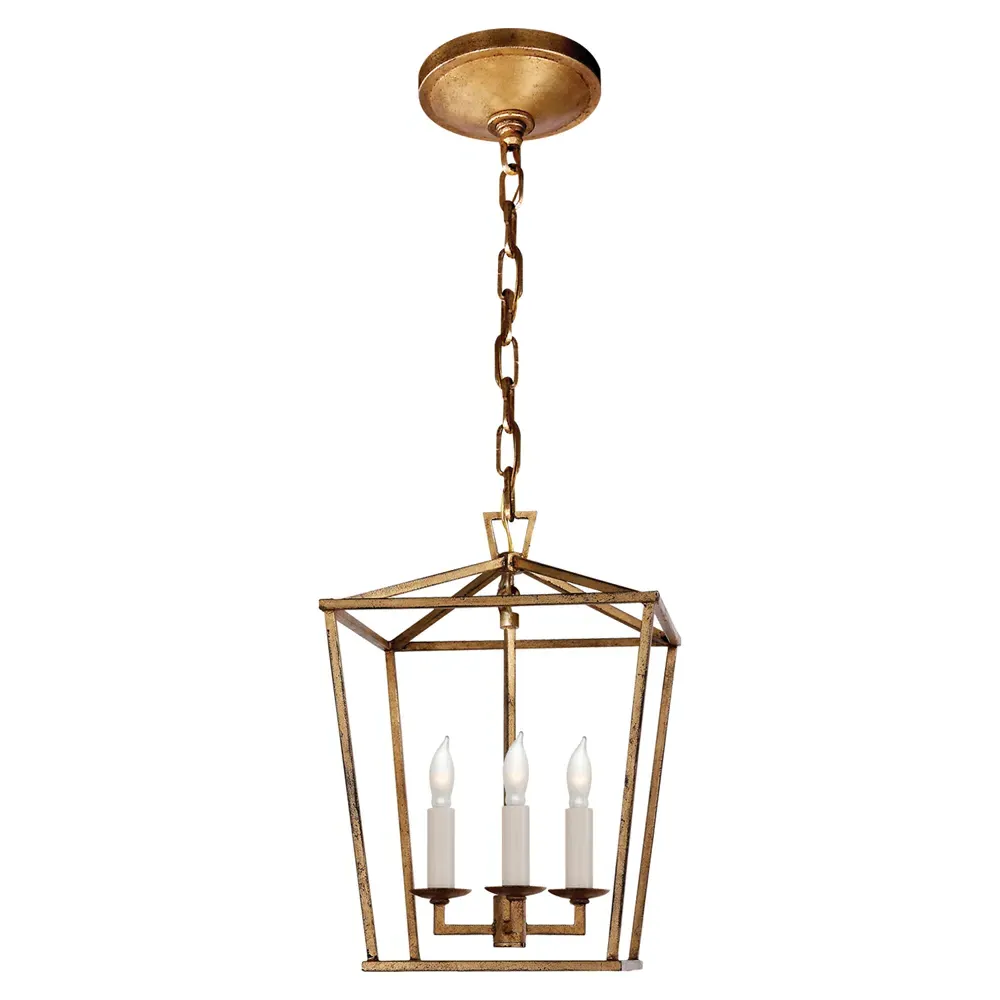 Darlana Mini Lantern Pendant - Gilded Iron image