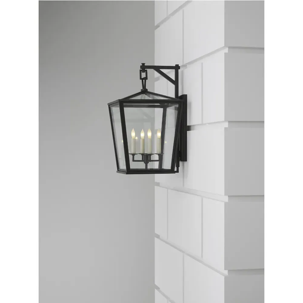 Darlana Small Bracket Outdoor Sconce - Bronze, Metal