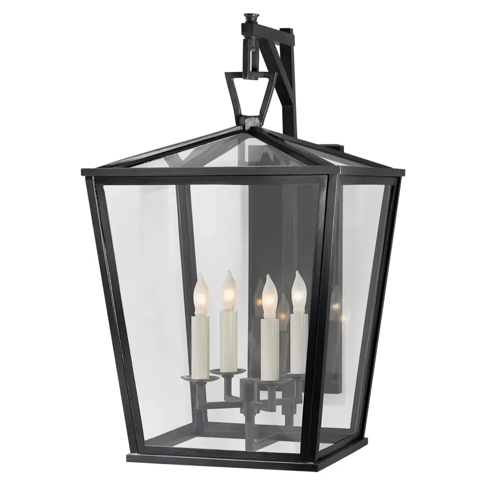 Darlana Small Bracket Outdoor Sconce - Bronze, Metal