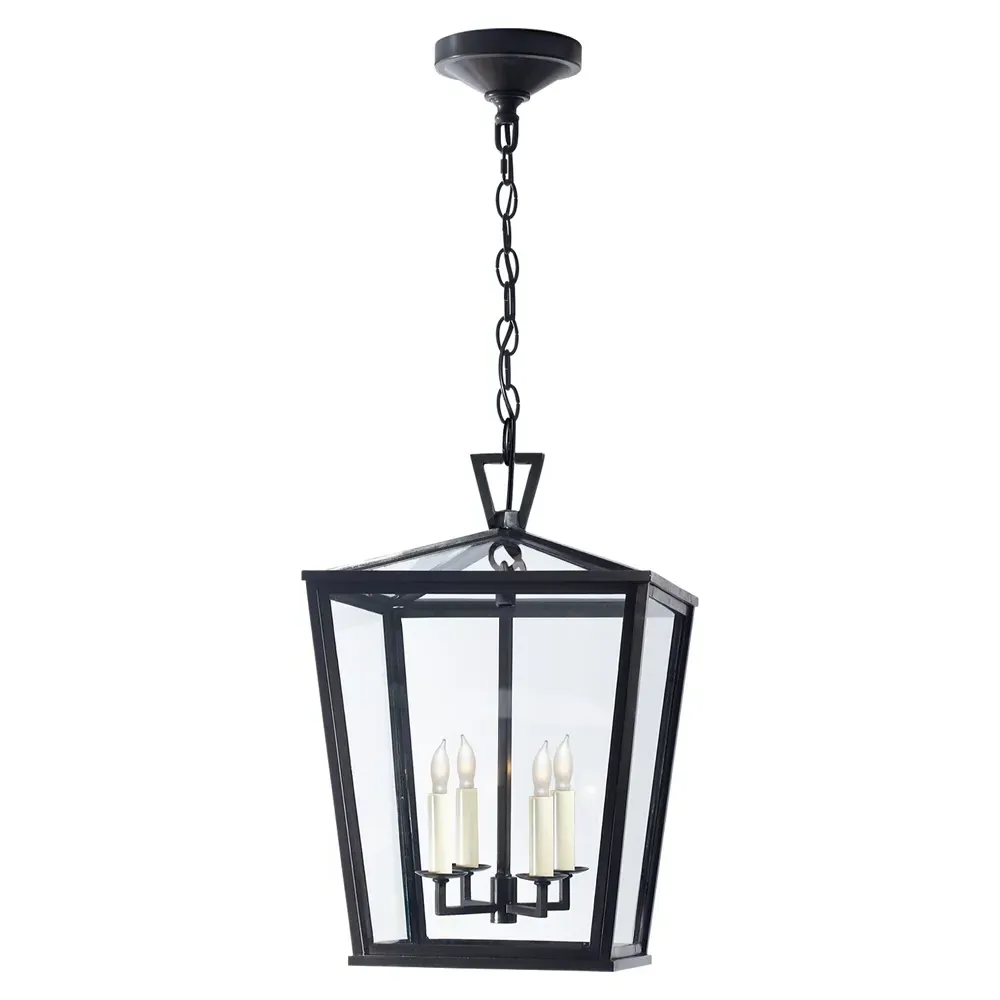 Darlana Small Hanging Outdoor Pendant - Bronze, Metal image