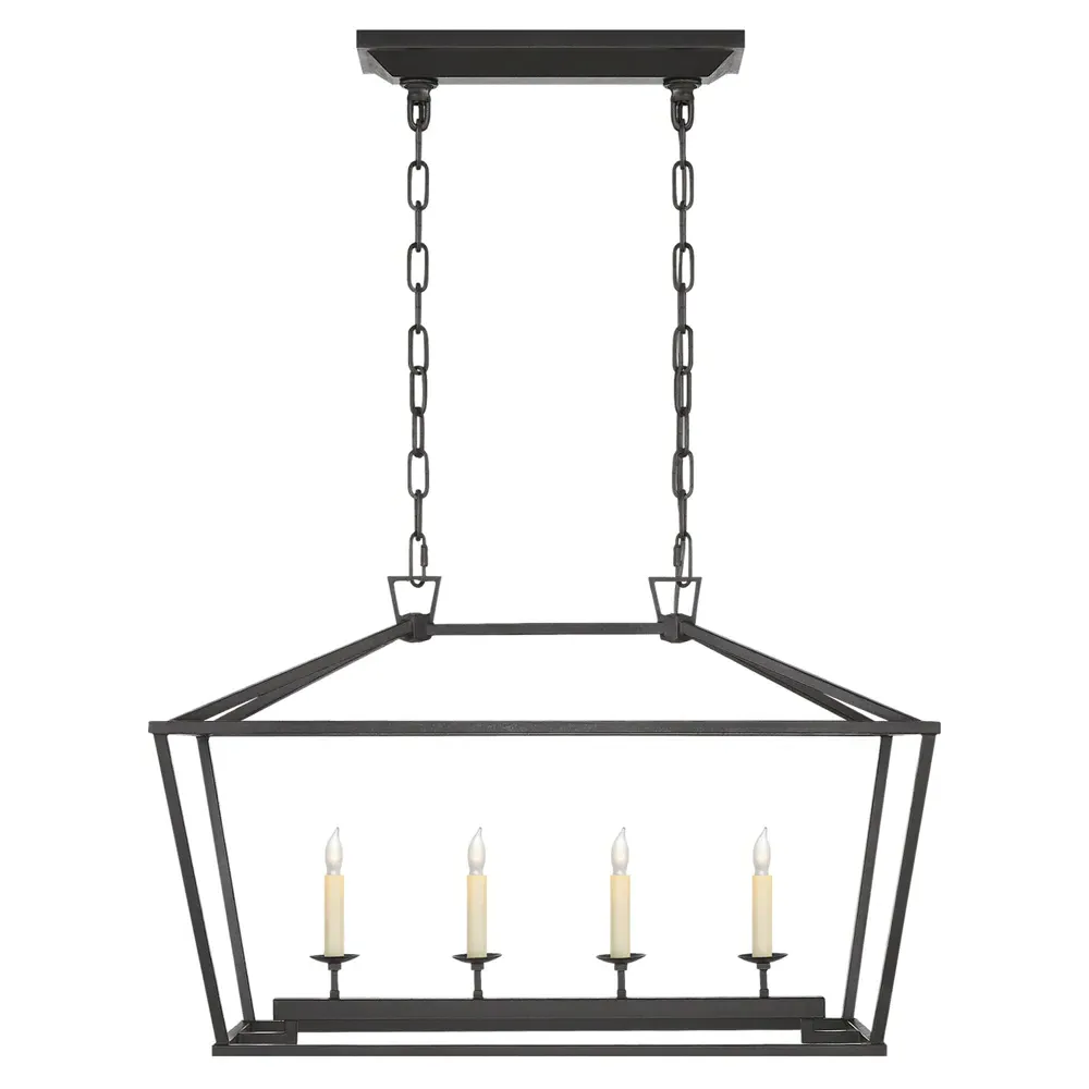Darlana Small Linear Pendant - Aged Iron