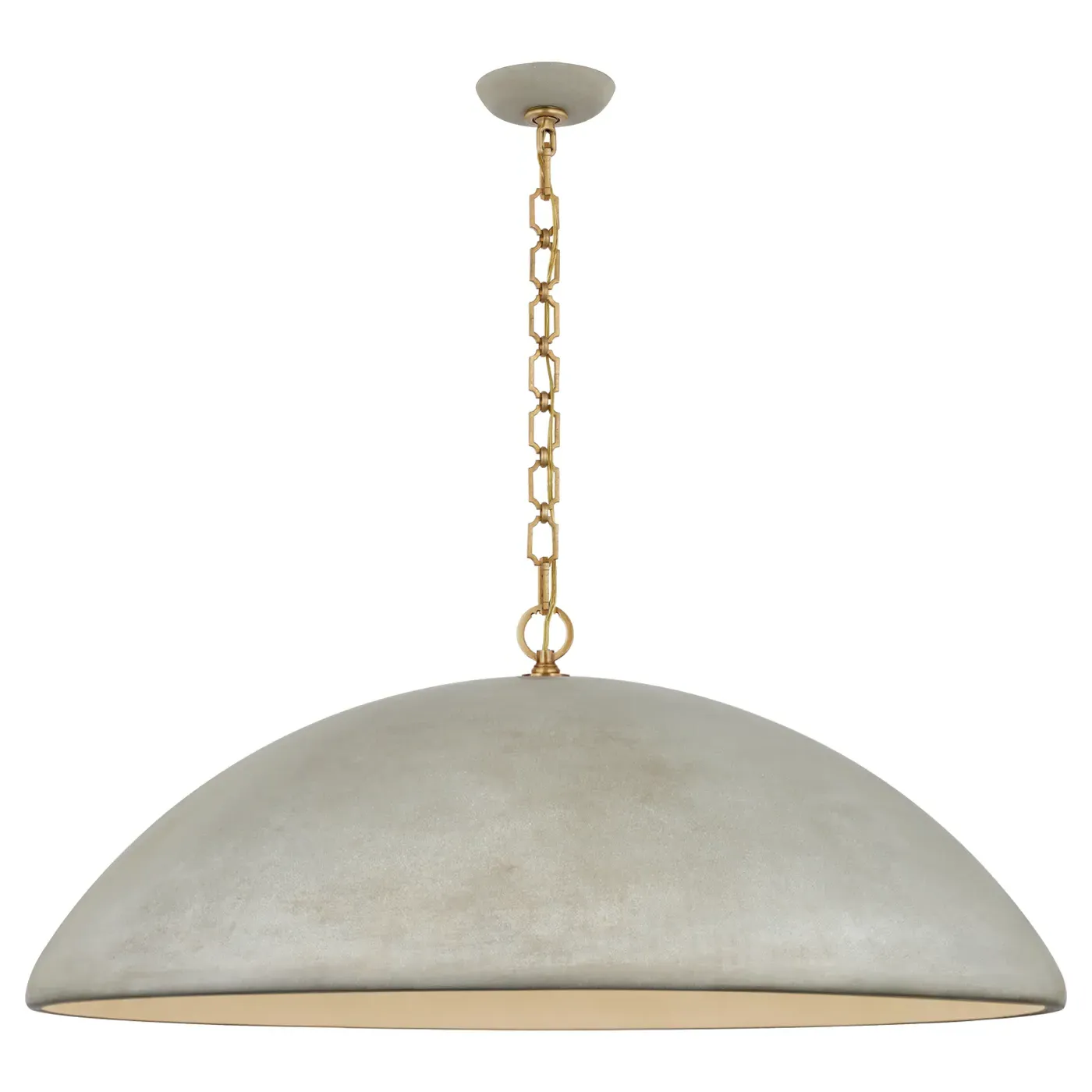Elliot Oversized Dome Pendant - Portland Grey, Concrete
