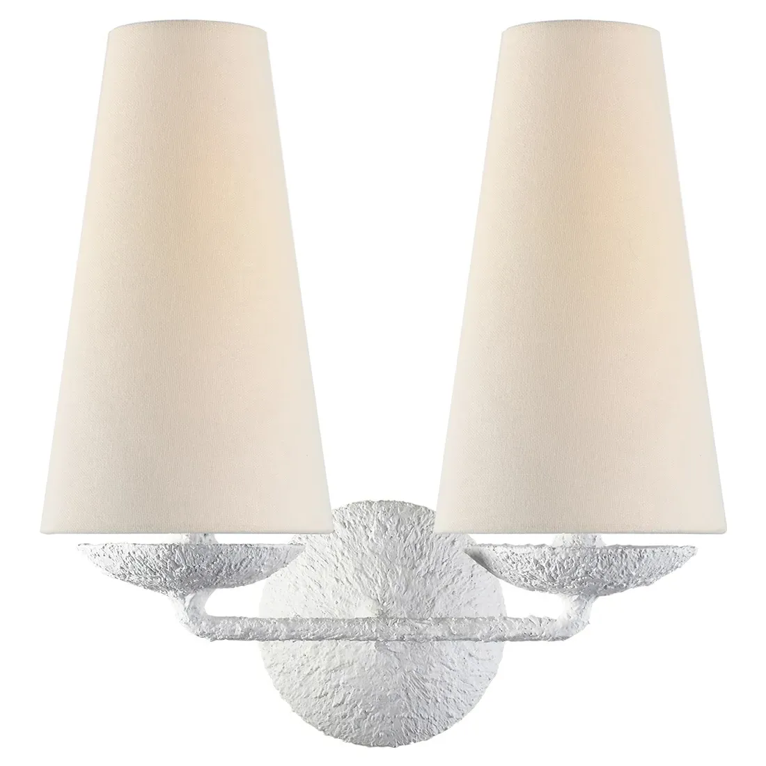 Fontaine Double Sconce - Plaster, Metal image