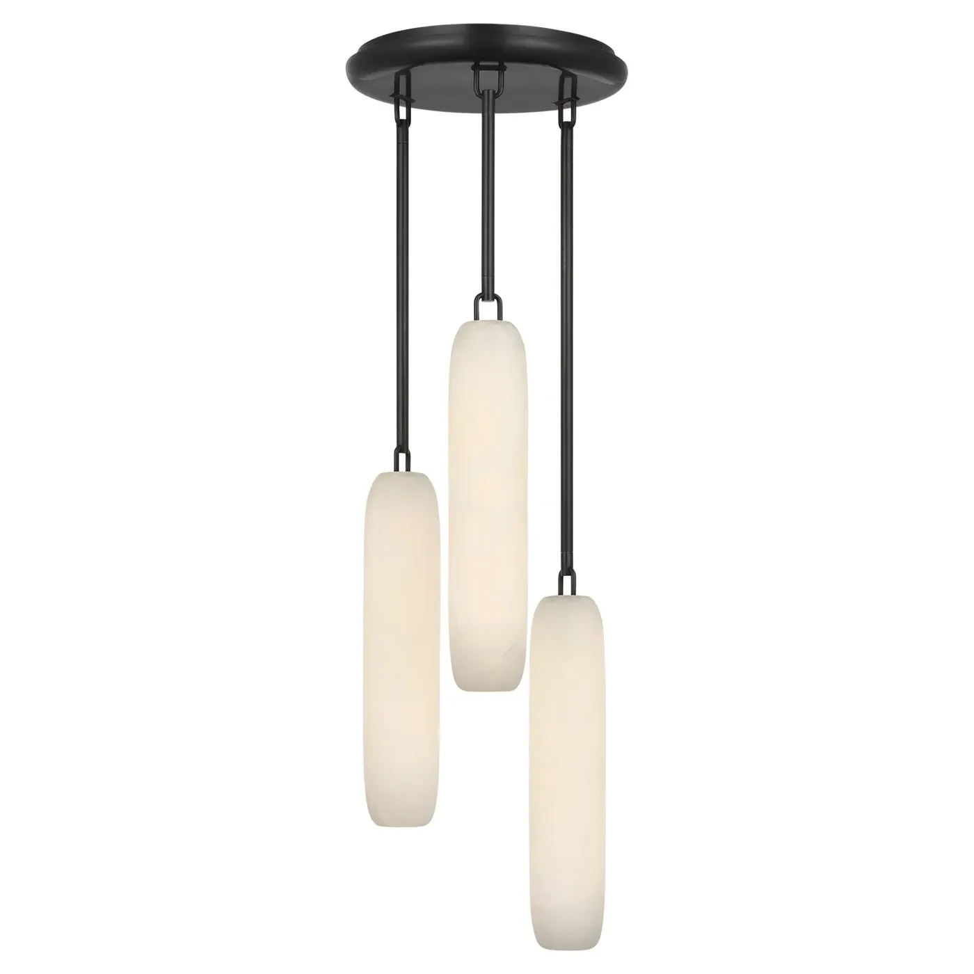 Formosa 3 Light Pendant - Bronze, Alabaster