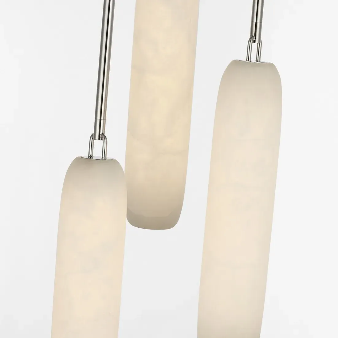 Formosa 3 Light Pendant - Polished Nickel, Alabaster